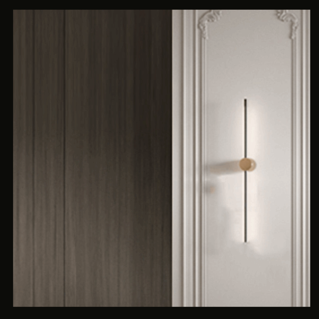 Classic Modern Wall Cladding with Decorative Detailing and LED Light – WC-014 - Provance Decoration