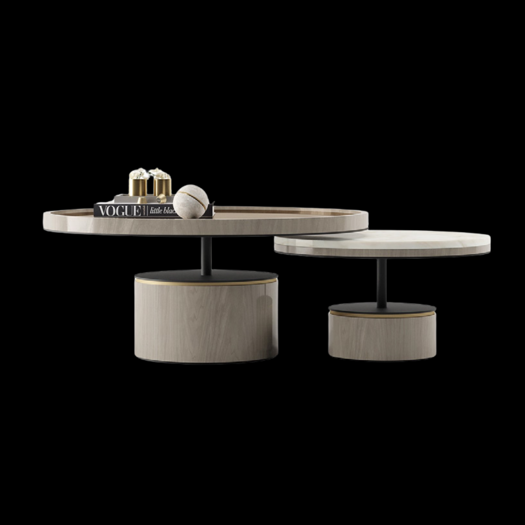 Contemporary Nesting Round Coffee Table Set | Provance - Provance Decoration