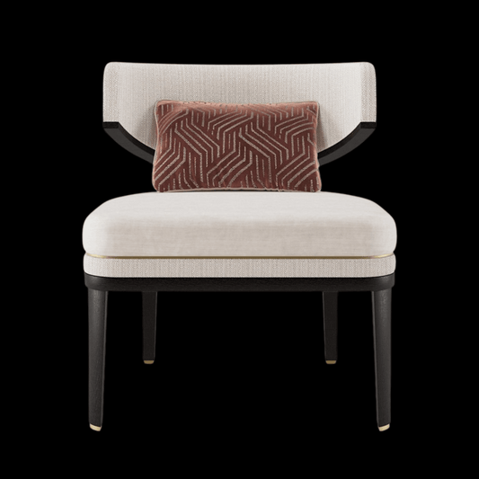 Contemporary Beige Armchair with Cushion | Provance - Provance Decoration