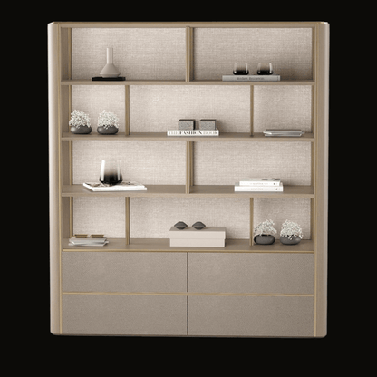 Luxury Shelving Unit with Integrated Storage - Provance Decoration