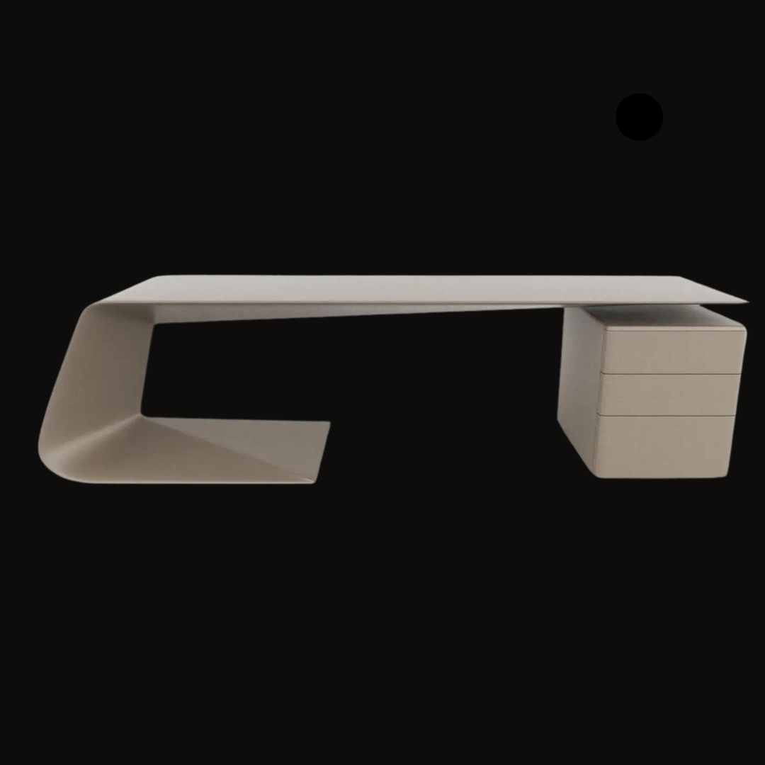 Modern Minimalist Luxury Office Desk with Integrated Storage - Provance Decoration