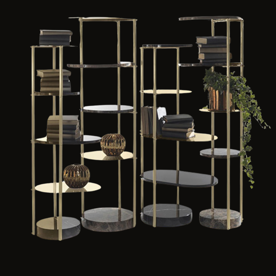 Modern Tiered Shelving Unit Collection - Provance Decoration