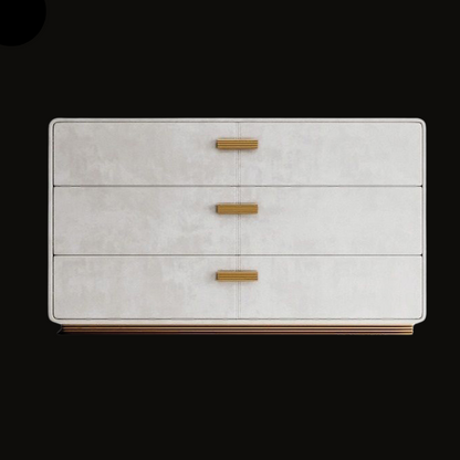 Luxury Dresser with Gold Handles and Minimalist Design - Handcrafted Bedroom Storage Solution