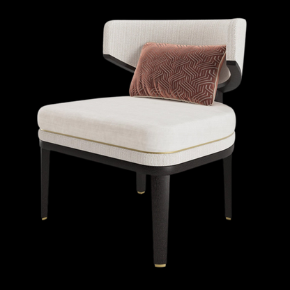 Contemporary Beige Armchair with Cushion | Provance