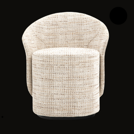 Modern Textured Fabric Accent Chair - Luxury Seating for Elegant Spaces