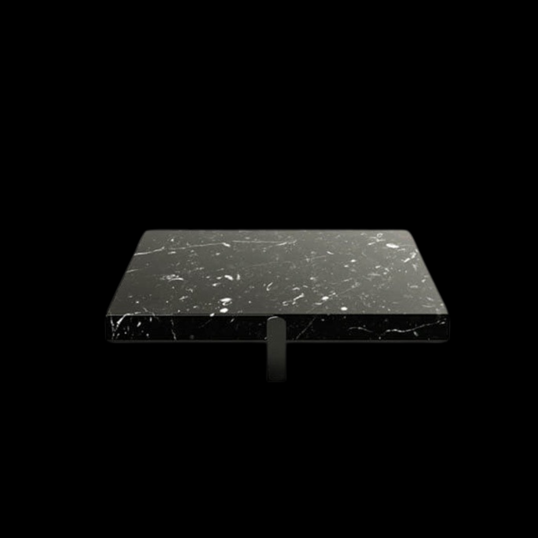 Modern Square Black Marble Coffee Table | Provance