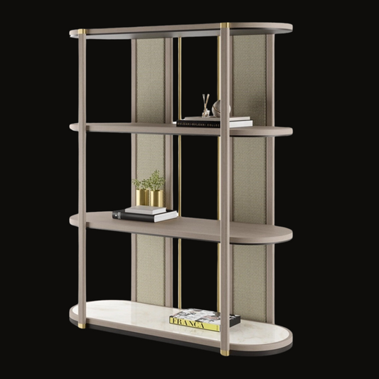 Contemporary Shelving Unit with Refined Design