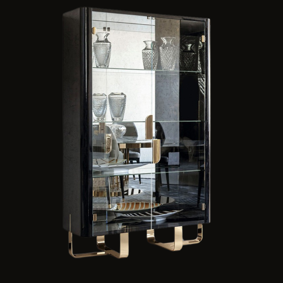 Luxury Display Cabinet with Mirrored Finish – DC-045